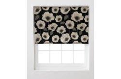 HOME Elissia Poppy Roller Blind - 3ft - Cream and Black